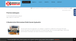 Desktop Screenshot of kyokushin.chorzow.pl