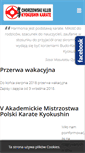 Mobile Screenshot of kyokushin.chorzow.pl