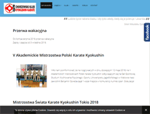 Tablet Screenshot of kyokushin.chorzow.pl