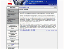 Tablet Screenshot of bip.mzuim.chorzow.eu